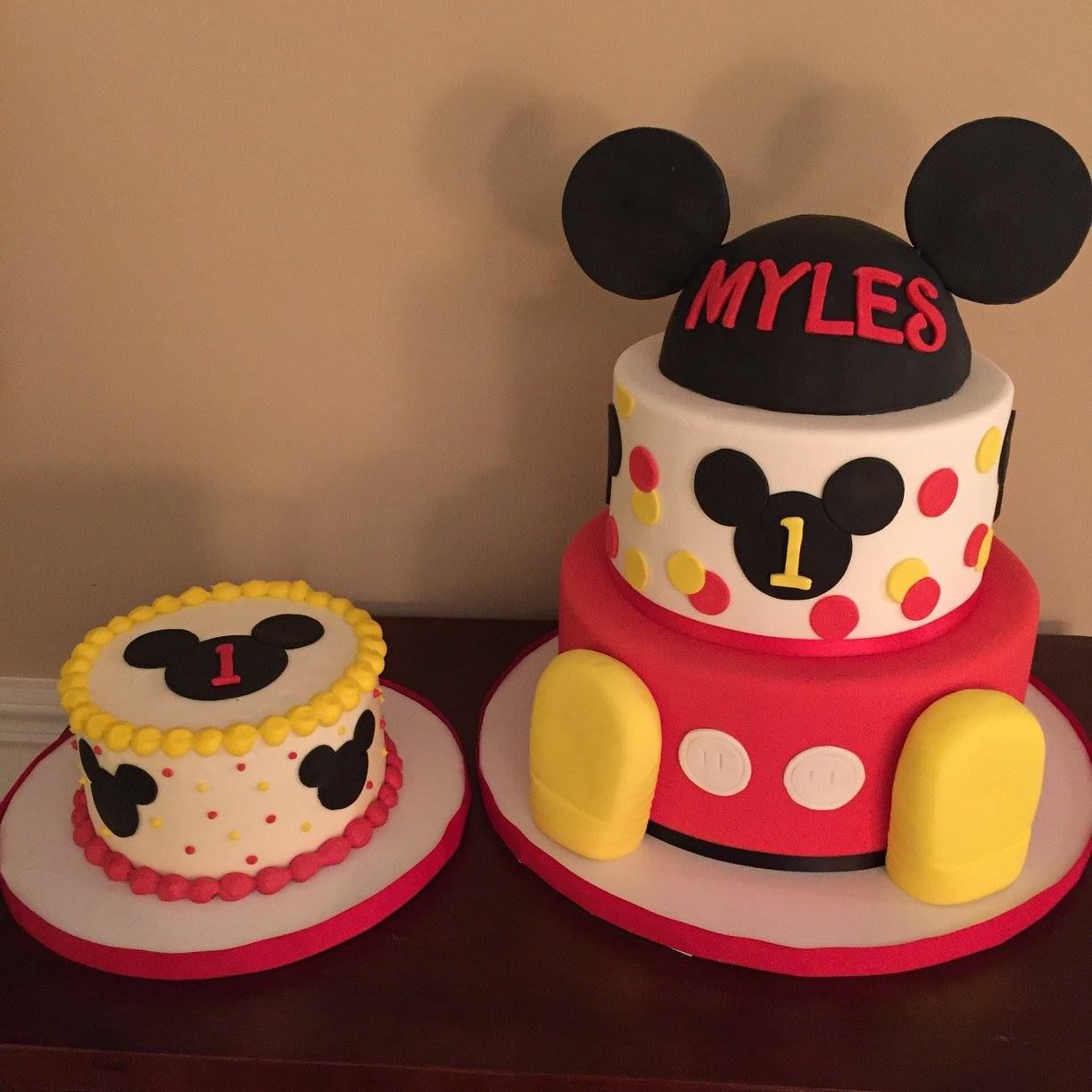 Mickey Mouse Club House first birthday CAKES BY CALYNNE Mickey mouse